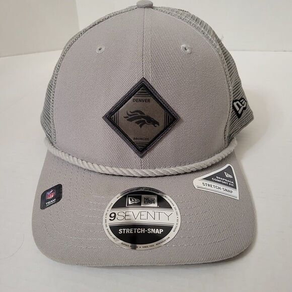 New Era 9SEVENTY Stretch-Snap Denver Broncos Rope Gray Snapback Hat NFL